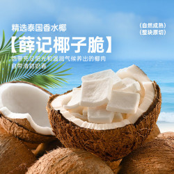 薛记炒货 冻干 果干 椰子脆 不限购