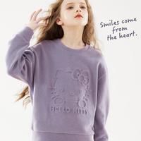 Hello Kitty 女童卫衣儿童春秋冬宽松上衣中大童运动休闲衣服女孩洋气童装外套