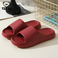 泰迪爱兰 凉拖鞋女款浴室内居家防滑静音简约厚底户外穿男士拖鞋子