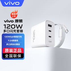 vivo 原装120W多口闪充充电器套装X90 90Pro X100手机快充iQOO7 8 9Pro 10 Neo7充电头数据线原配正品