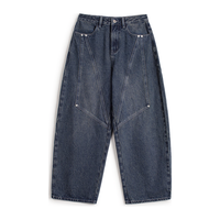  MADEN/马登 美式复古水洗拼接 女士牛仔裤