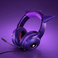 雷蛇 宝可梦耿鬼头戴式有线耳机麦男生女生礼物285