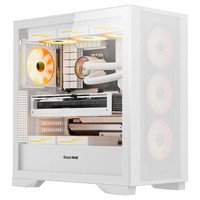 长城 冰霜X7W白色电脑机箱（背插主板/磁吸铁面板/0.75mm厚五金/四面便拆装