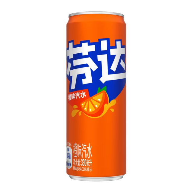 可口可乐 芬达Fanta 橙味汽水碳酸饮料330ml*20烟花罐  礼盒装