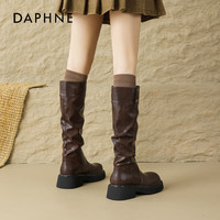 达芙妮 女士厚底长筒靴 100272926108