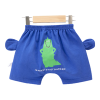 迷你木木屋儿童短裤夏季男女宝宝纯棉屁屁裤儿童网眼棉家居裤透气 鳄鱼 110 cm身高99-108cm