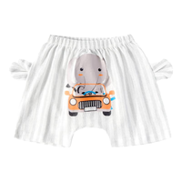 迷你木木屋儿童短裤夏季男女宝宝纯棉屁屁裤儿童网眼棉家居裤透气 小象（网眼棉） 110 cm身高99-108cm