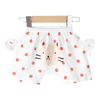 迷你木木屋儿童短裤夏季男女宝宝纯棉屁屁裤儿童网眼棉家居裤透气 点点猫（网眼棉） 80 cm身高73-79cm