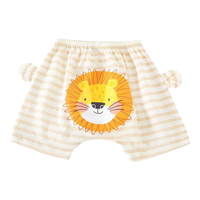 迷你木木屋儿童短裤夏季男女宝宝纯棉屁屁裤儿童网眼棉家居裤透气 狮子 100 cm身高89-98cm