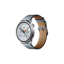 小米 Watch S5 智能手表 46mm 银色  真皮表带柔雾蓝套装