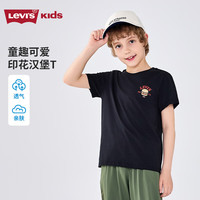 Levi's/李维斯 透气 儿童短袖T恤 黑美人 【型 正肩版】 110 /52 【身高98-104cm】