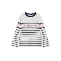 E-LAND KIDS 衣恋童装长袖T恤春季儿童条纹圆领打底衫男女同款