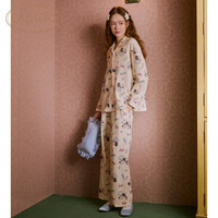  GUKOO/果壳 原创轰轰小狗卡通 女士睡衣套装