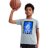 UNDER ARMOUR/安德玛 库里系列 儿童篮球运动短袖T恤 灰色 150