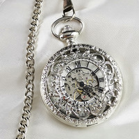 秘密花园 女款学生复古机械怀表