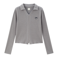  GIORDANO/佐丹奴 心形猫咪刺绣 女士POLO衫