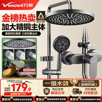 万和 淋浴花洒套装精铜主体龙头增压花洒全套花洒喷头浴室淋浴器