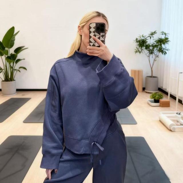 lululemon Plush Fleece 女士运动内搭抓绒卫衣 LW3HOIS