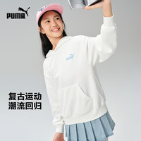 PUMA/彪马 复古运动休闲 儿童连帽卫衣 本白10101 110