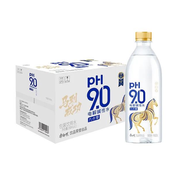 88VIP：康师傅 9.0电解碱性水金马瓶苏打水350ml*12瓶