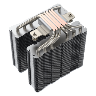 酷里奥 A60ARGB双塔式CPU风冷散热器1700/1851歪脖设计存6热管直触