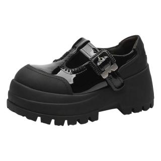 妙丽 厚底增高 女士玛丽珍鞋