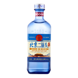 永丰牌 北京二锅头 方瓶小蓝方 清香型 白酒 42度 200ml*1瓶 单瓶装