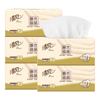 清风 抽纸 4层 320张*5包
