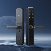  TCL 双校准指纹 智能门锁 曜石黑