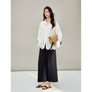  INMAN/茵曼 重工镂空绣花 女士衬衫
