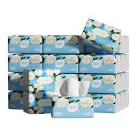  植护 4层 抽纸 山茶花平纹纸 4层 400张*20包