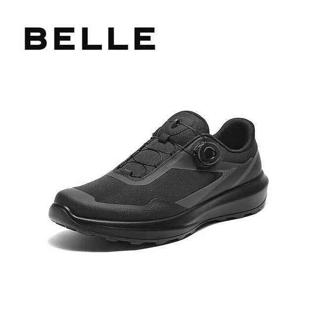 今日必买：百丽 男士厚底旋钮扣防泼溅轻户外健步鞋 A2123CM5