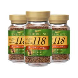 UCC 118冻干速溶纯黑进口咖啡粉90g*3瓶装