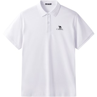  CAMEL/骆驼 吸湿速干 女士polo衫 【男女同款】玉石白，M34BD03603 2XL