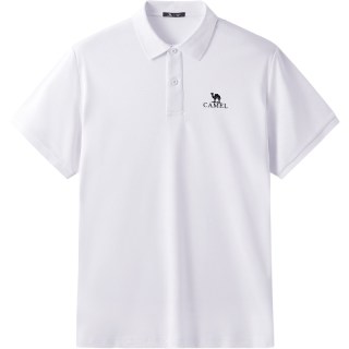  CAMEL/骆驼 吸湿速干 女士polo衫 【男女同款】玉石白，M34BD03603 2XL