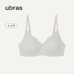 Ubras CFBO 女士无钢圈文胸套装 2件装   椰青灰色-背勾
