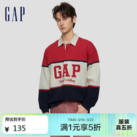 Gap 男士长袖POLO衫 854273