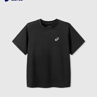 亚瑟士 男女童款 运动短袖黑色-短袖 175