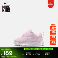 NIKE 摘星号婴童透气运动鞋夏季男女童NIKE STAR RUNNER 5 HF7006 600泡沫粉/白/泡沫粉/白金色 27