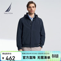 NAUTICA 男装防轻溅水藏帽薄夹克 JO4101