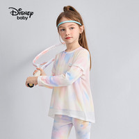 Disney/迪士尼 假两件设计 女童长袖T恤