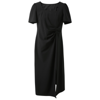 三彩 法式复古 女士连衣裙