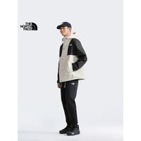 北面 硬壳男2025春夏新款一衣两穿防水透湿耐用耐磨8ESQ ROU沙丘白 L