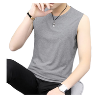 北极绒 宽肩 男士背心 灰+黑《2件装》 L 适合90-120斤