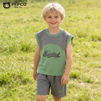 小猪班纳 韩版字母拼接 儿童套装