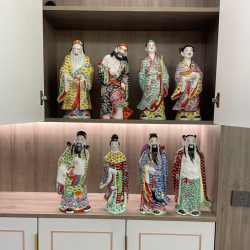 厚古薄今 景德镇 八仙过海陶瓷雕塑摆件 高38cm