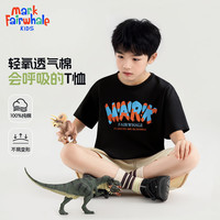 MARK FAIRWHALE/马克华菲 速干 儿童短袖T恤 M滴落黑色(包边短袖) 110