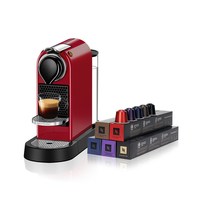 NESPRESSO 奈斯派索Citiz家用小型胶囊咖啡机含黑咖啡胶囊50颗