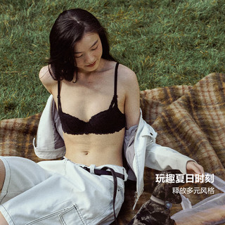  VICTORIA'S SECRET/维多利亚的秘密 性感蕾丝 女士文胸 34Y5椰果白-聚拢 75B (34B)