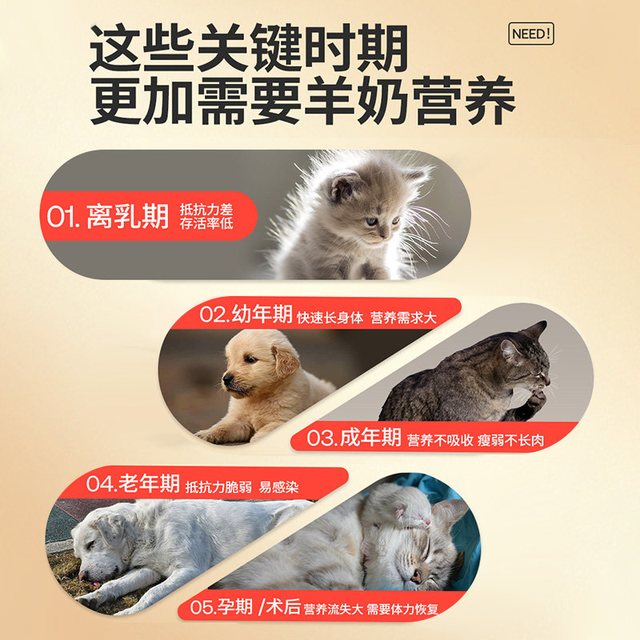 88VIP：hxhw 绵羊羊奶粉猫咪专用幼猫成年猫小猫低敏易吸收宠物怀孕猫奶粉